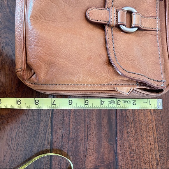Fossil Tan Leather Crossbody Bag - Picture 13 of 16